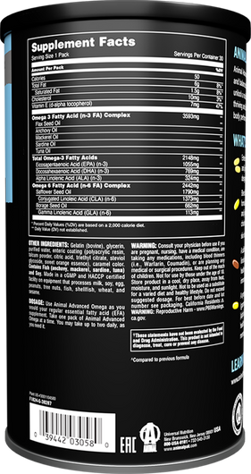 Animal Advanced Omega - 30 packs