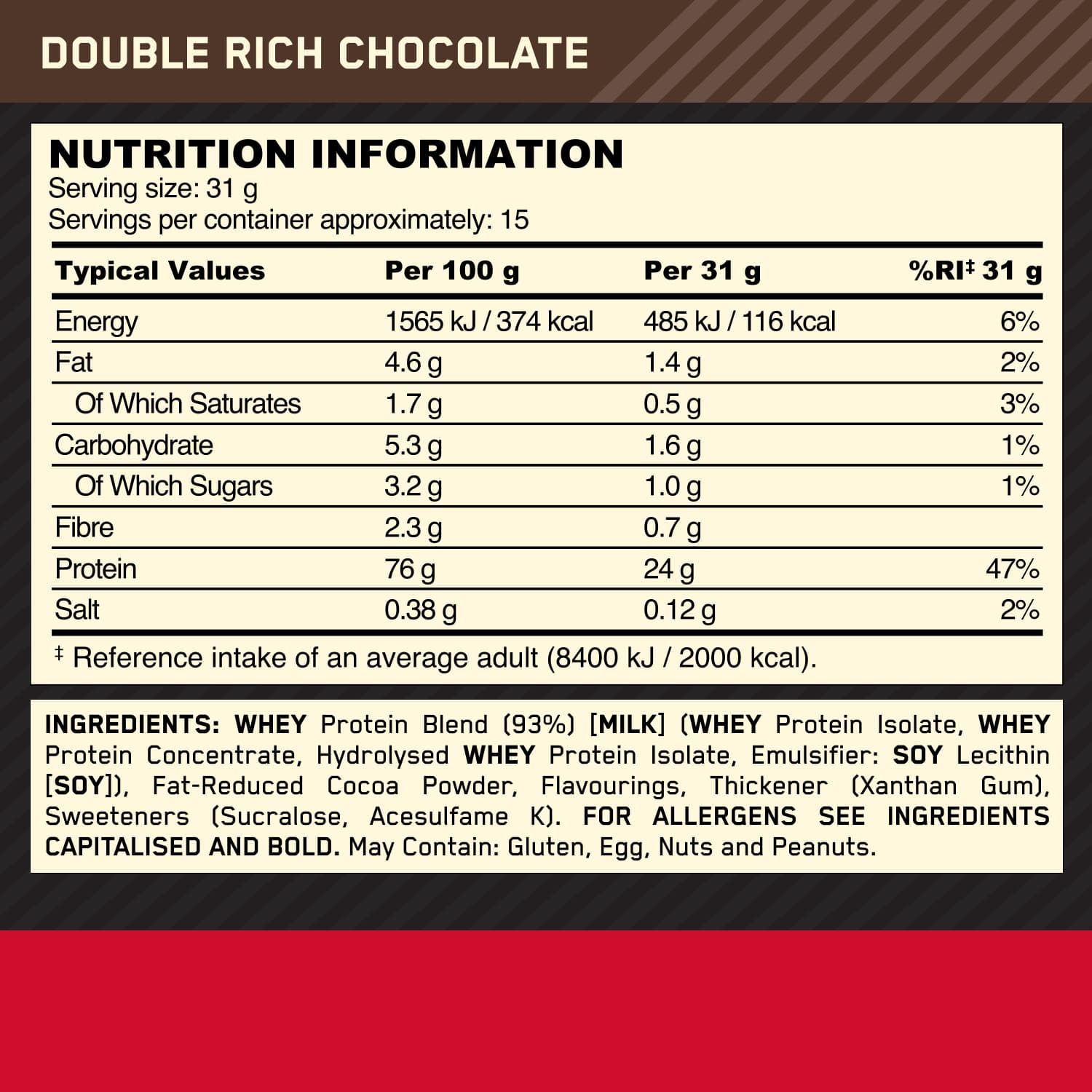 Optimum Nutrition Gold Standard 100% Whey - 450 g