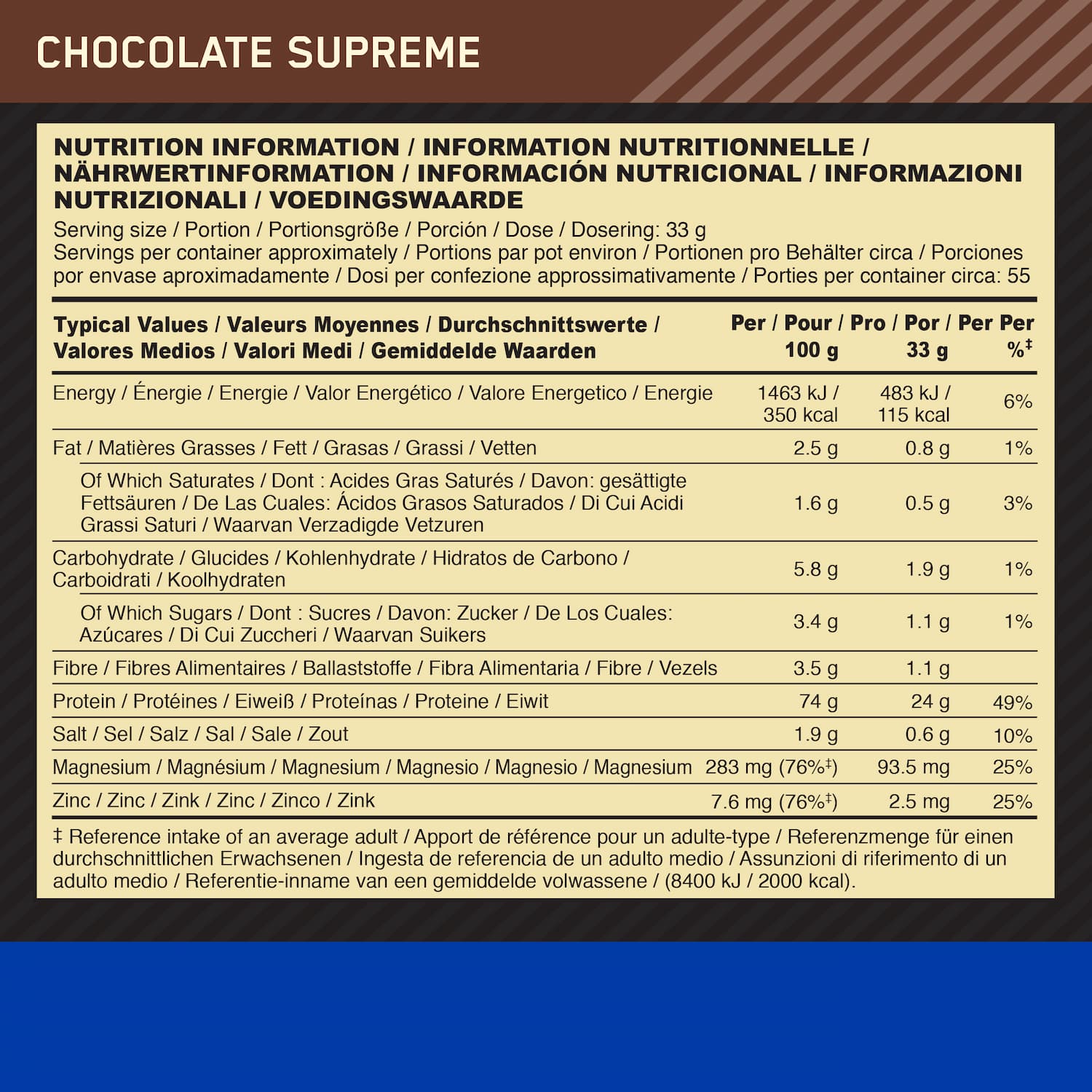Optimum Nutrition Gold Standard 100% Casein - 1820 g