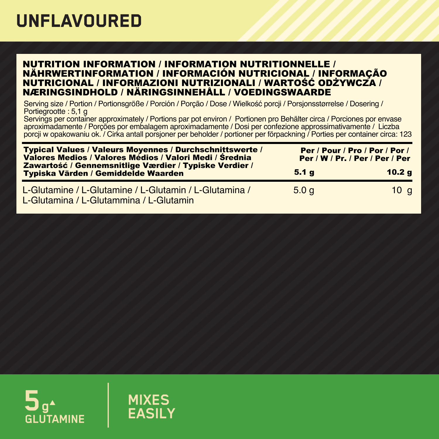 Optimum Nutrition Glutamine Powder - 630 g