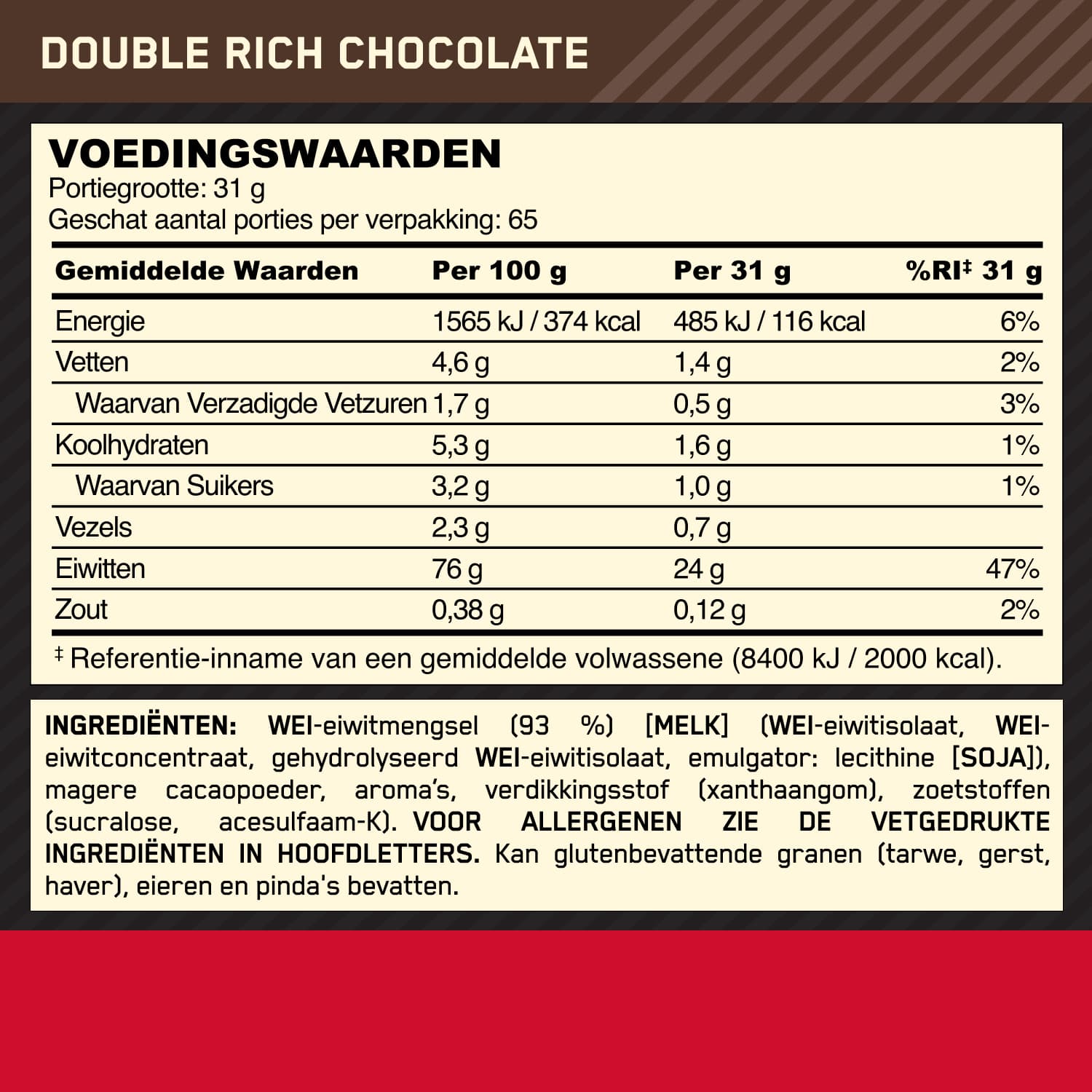 Optimum Nutrition Gold Standard 100% Whey - 2000 g