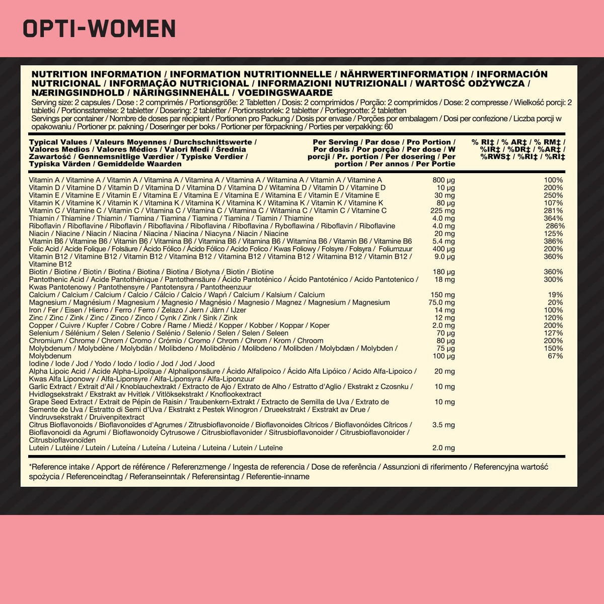 Optimum Nutrition Opti-Women