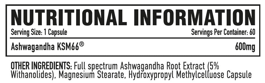 PER4M KSM-66 Ashwagandha - 60 Caps