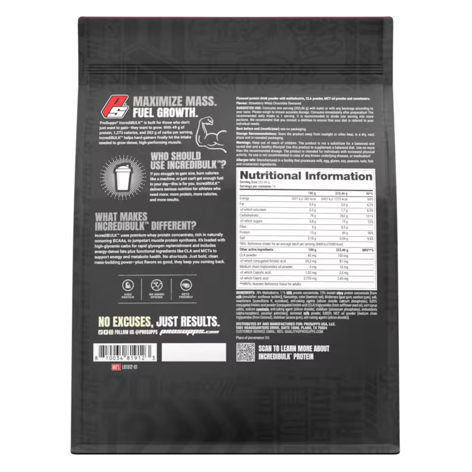 ProSupps Incredibulk Gainer - 5443 g