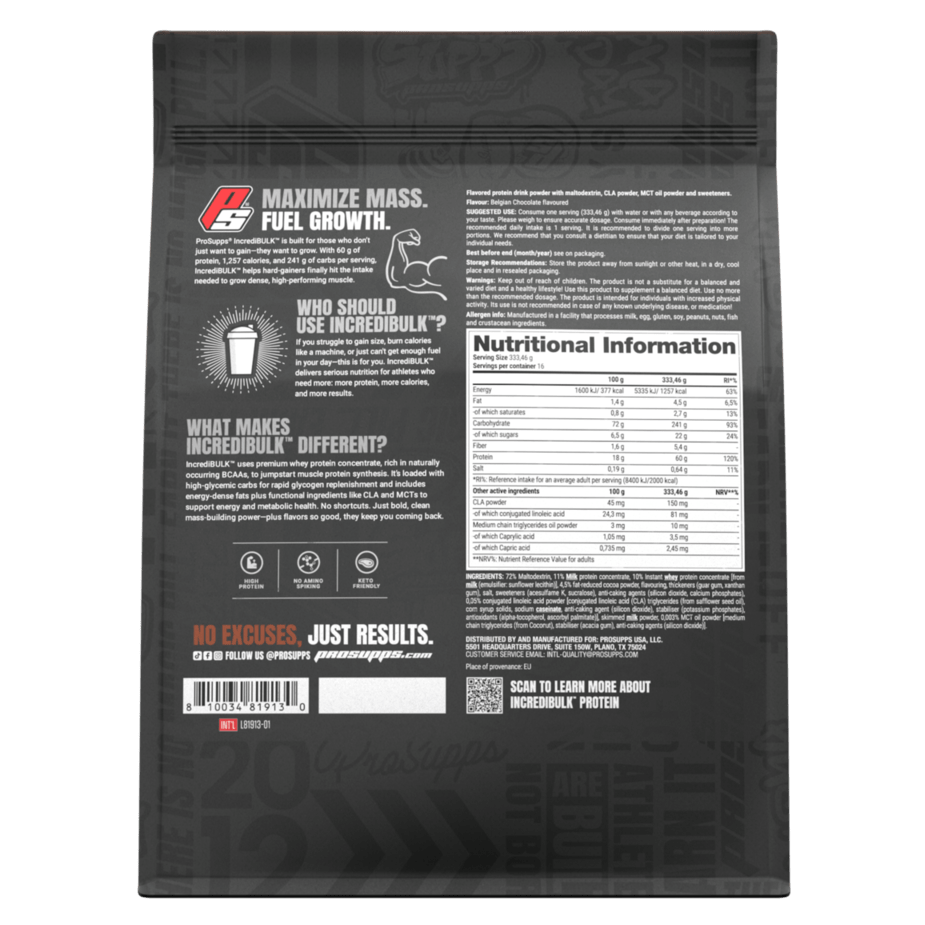 ProSupps Incredibulk Gainer - 5443 g