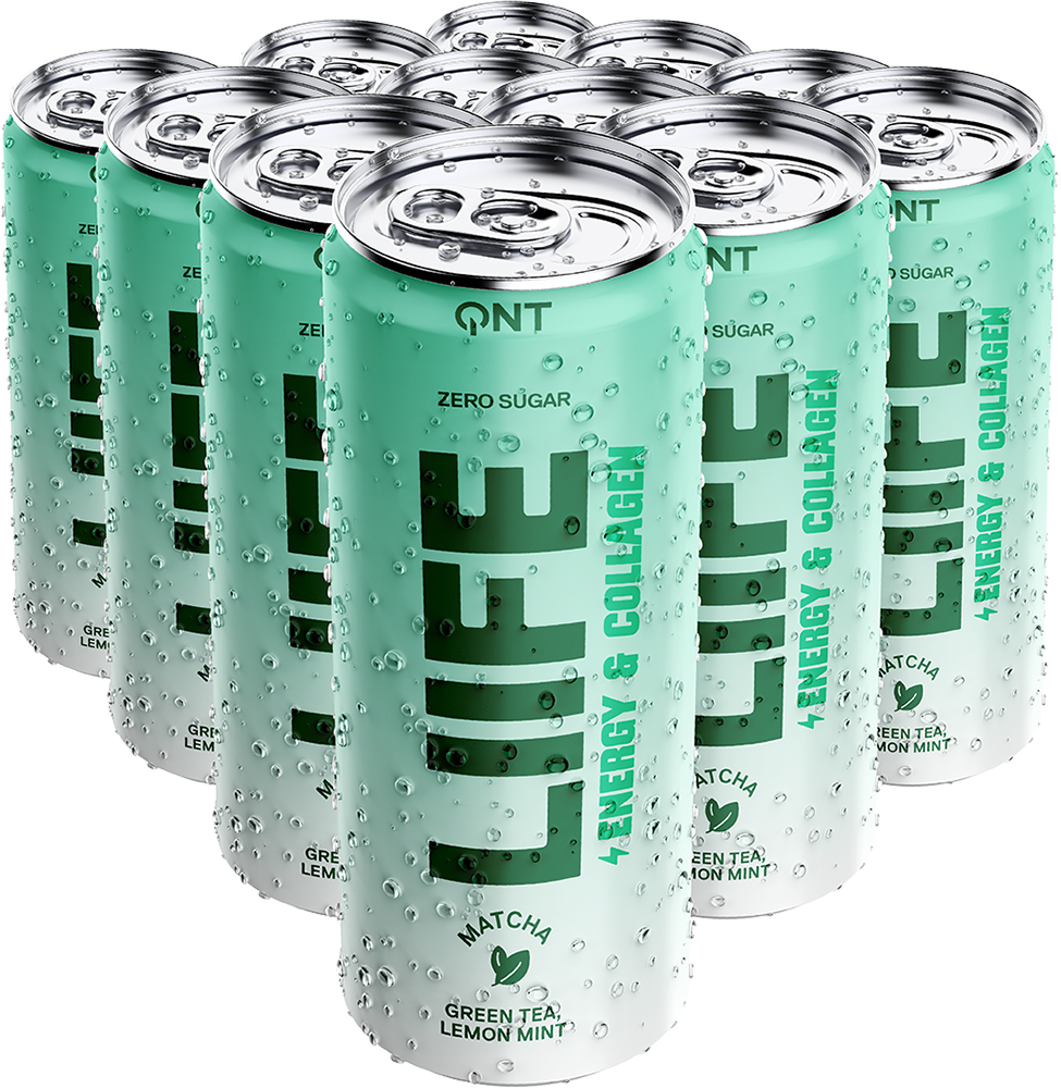 QNT LIIFE Energy & Collagen Matcha - 12 x 250 ml