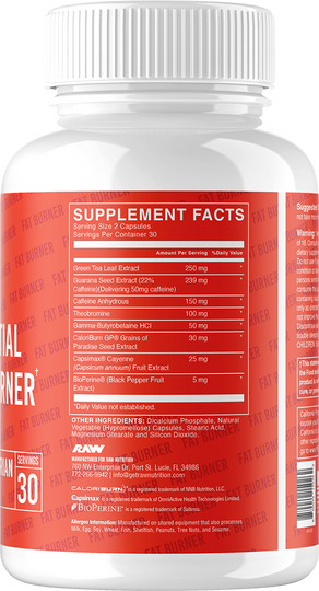 RAW Essential Fat Burner - 60 caps