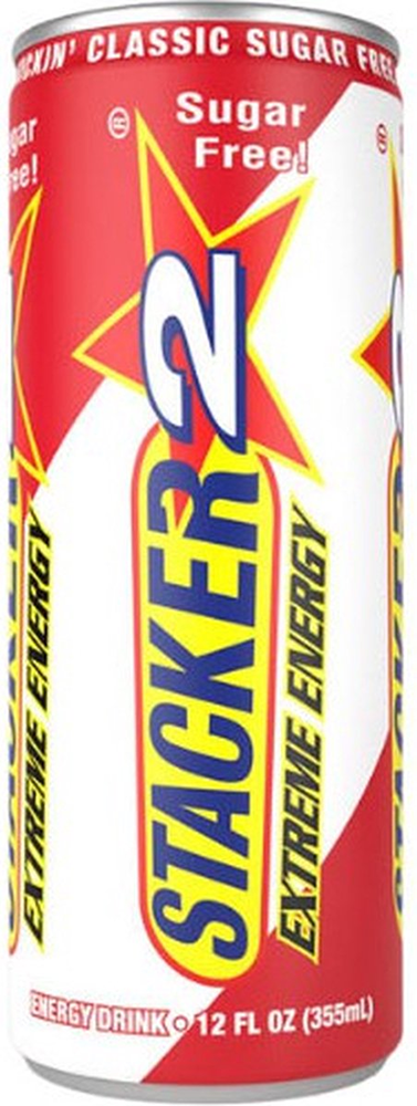 Stacker2 Extreme Energy Drink Sugar Free  - 12 x 355 ml