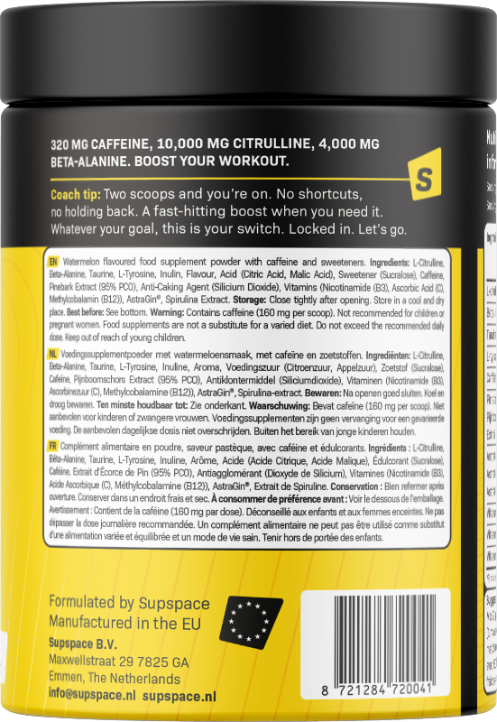 Supspace Pre-workout - 345 g