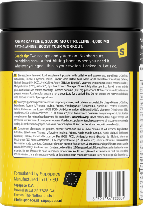 Supspace Pre-workout - 345 g