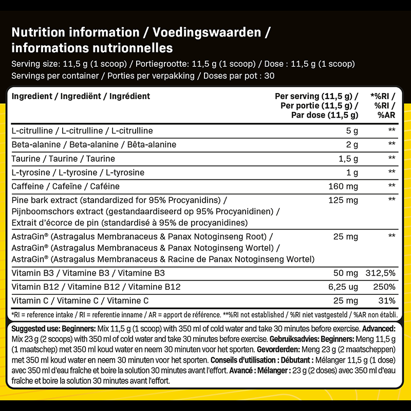 Supspace Pre-workout - 345 g