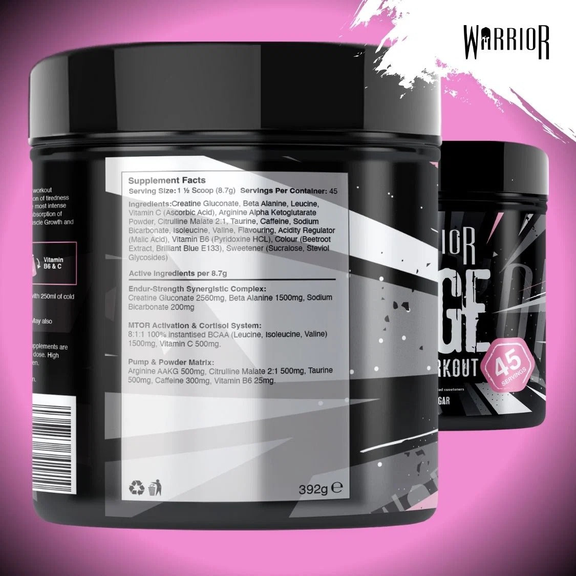 Warrior Rage Pre-workout - 392 g