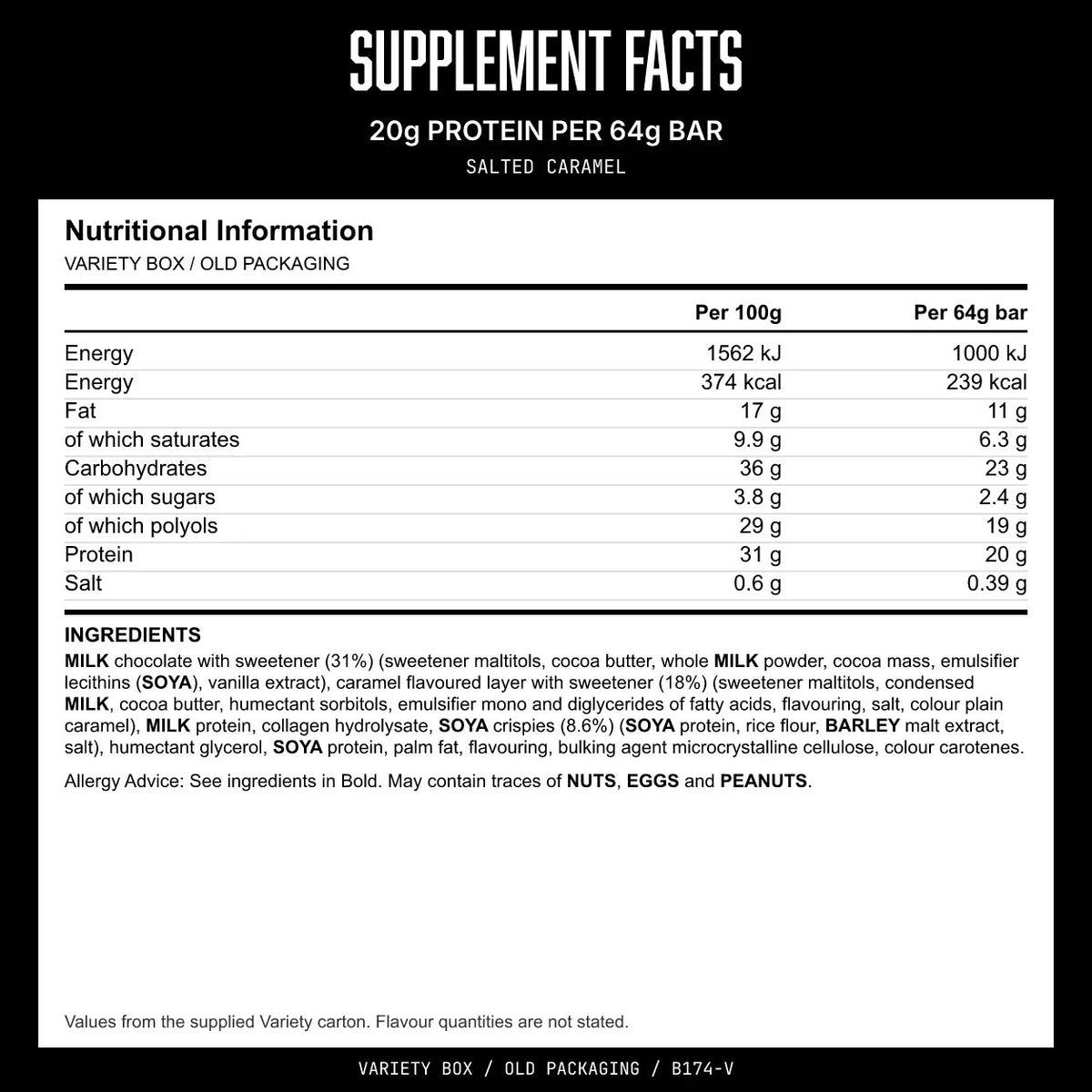 Warrior Crunch Bar - 12 x 64 g