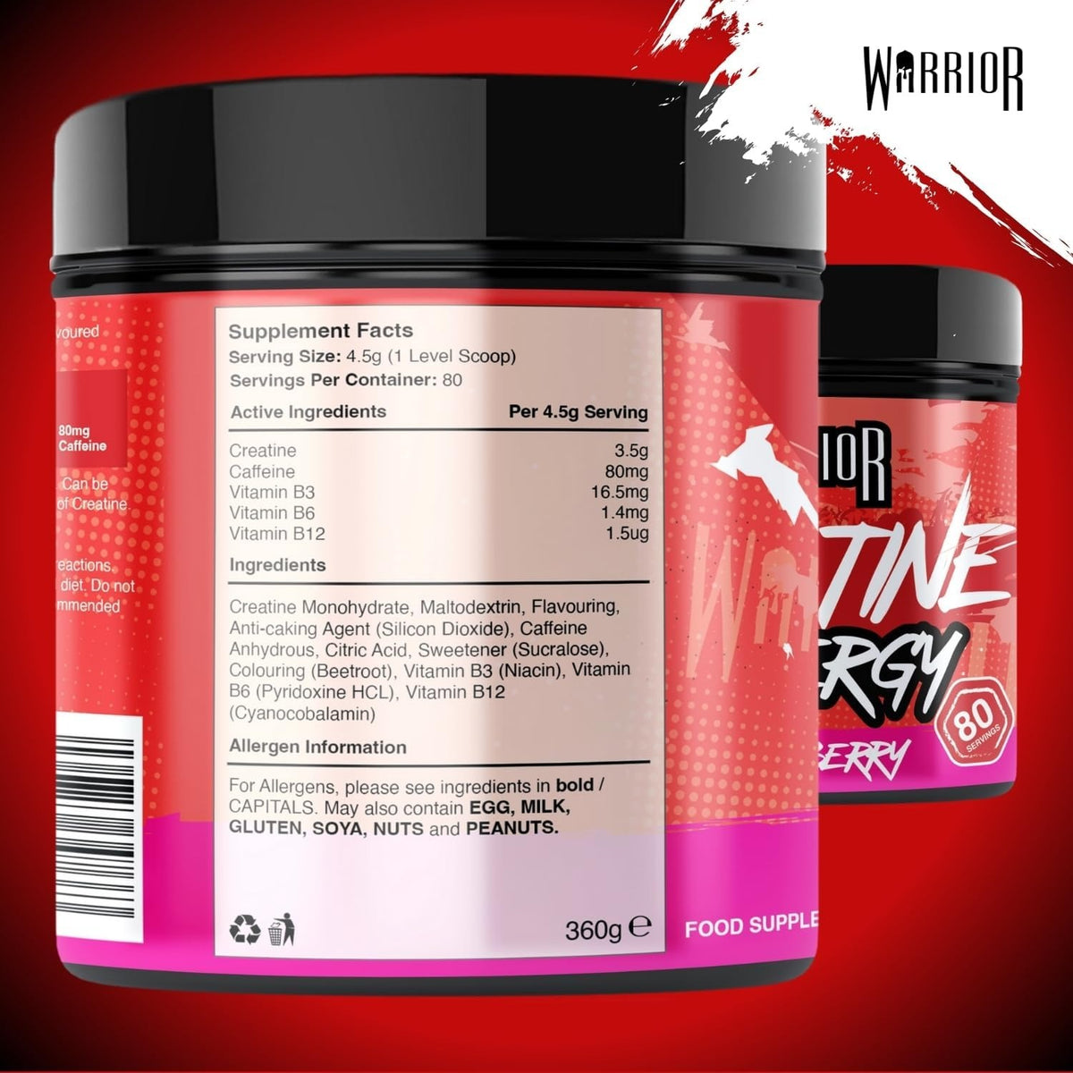 Warrior Creatine Plus Energy - 360 g