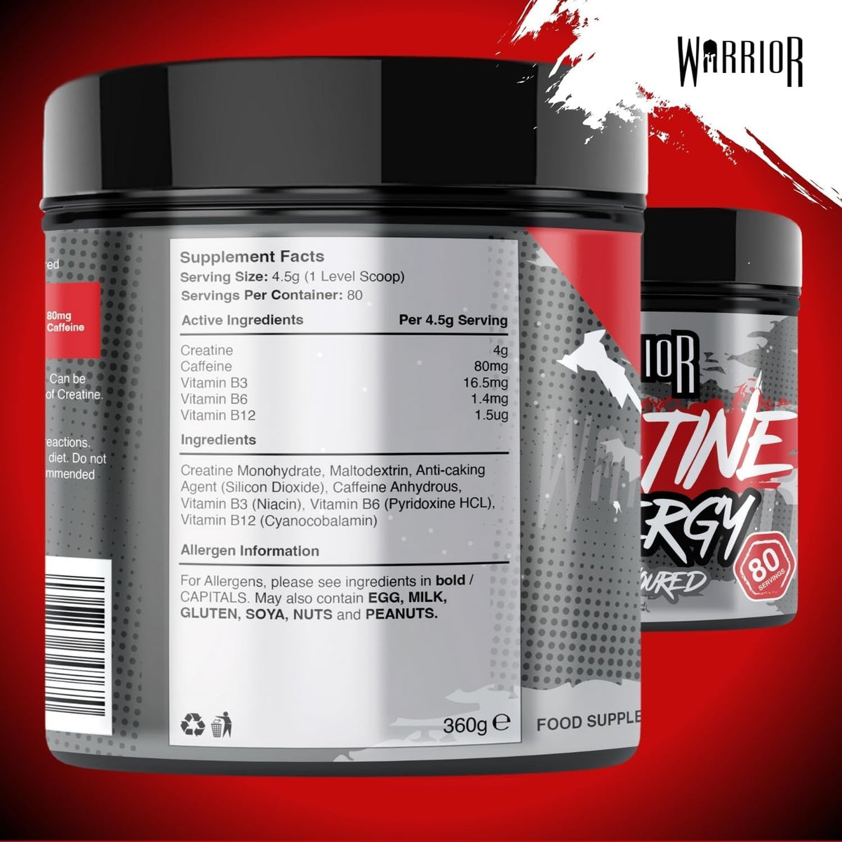 Warrior Creatine Plus Energy - 360 g