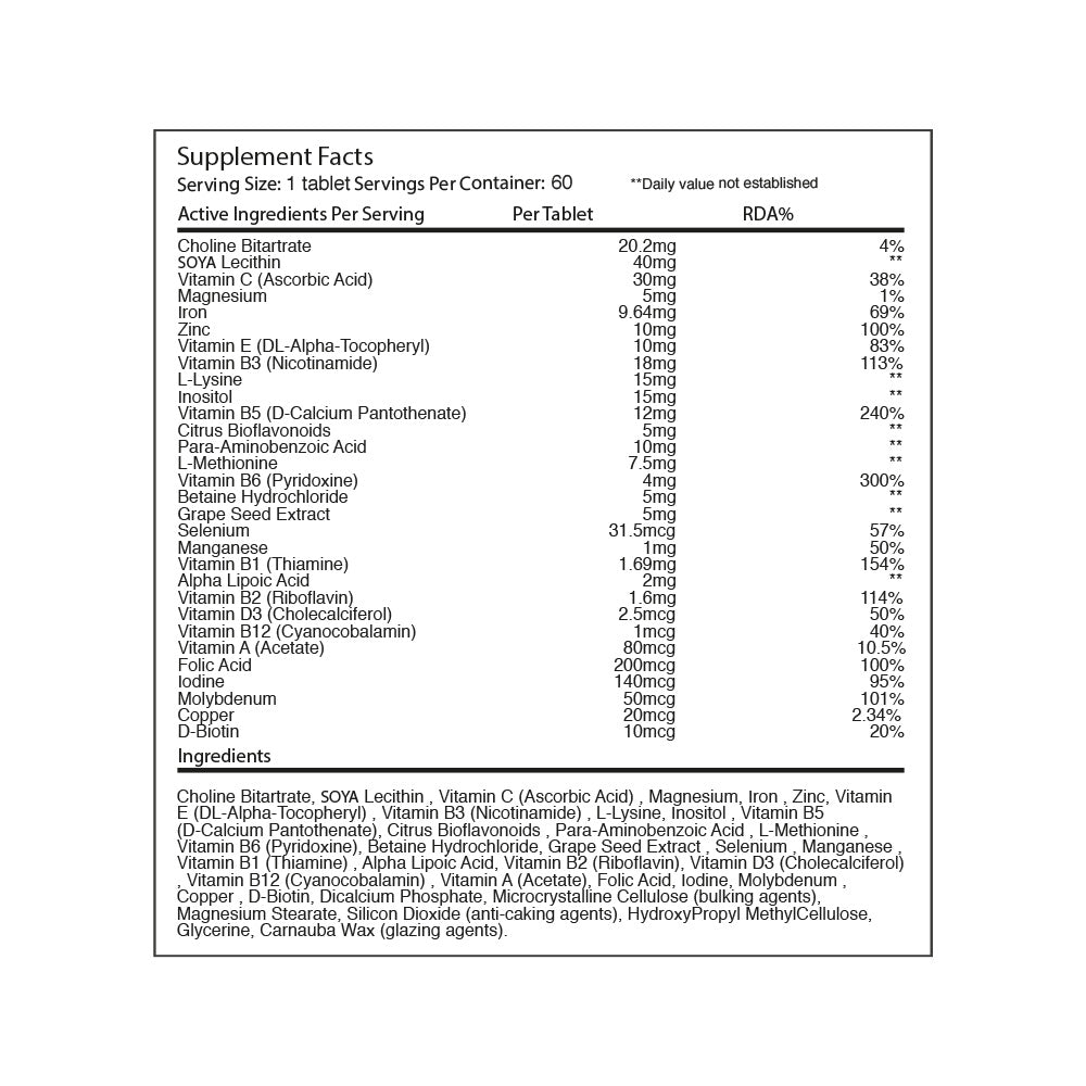 Warrior Multi-Vitamin - 60 tabs