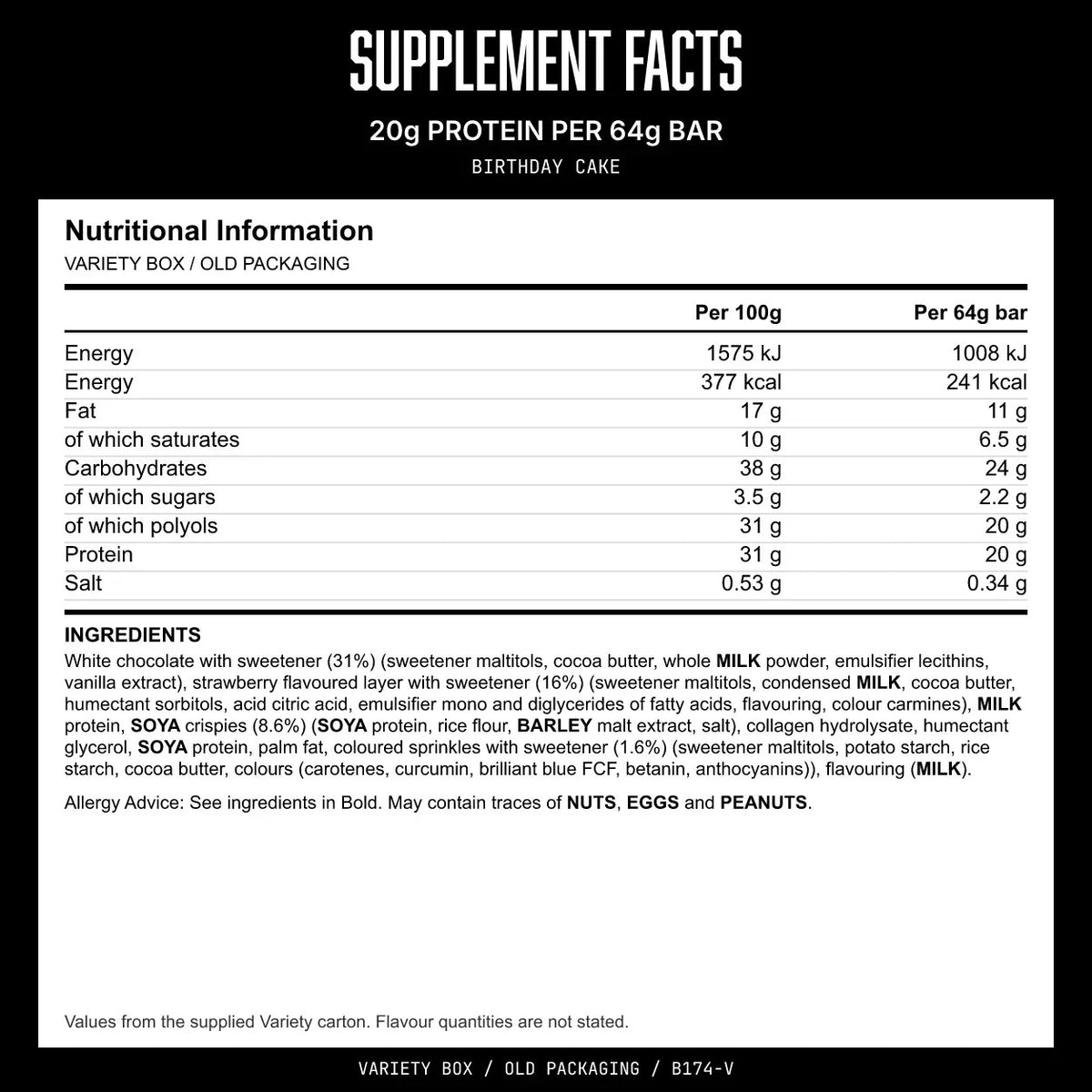 Warrior Crunch Bar - 12 x 64 g