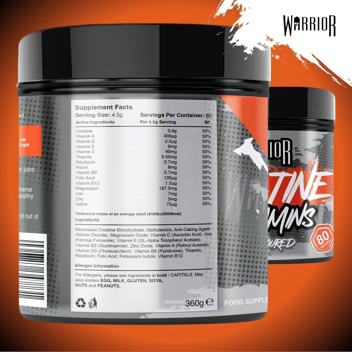 Warrior Creatine Plus Vitamins - 360 g