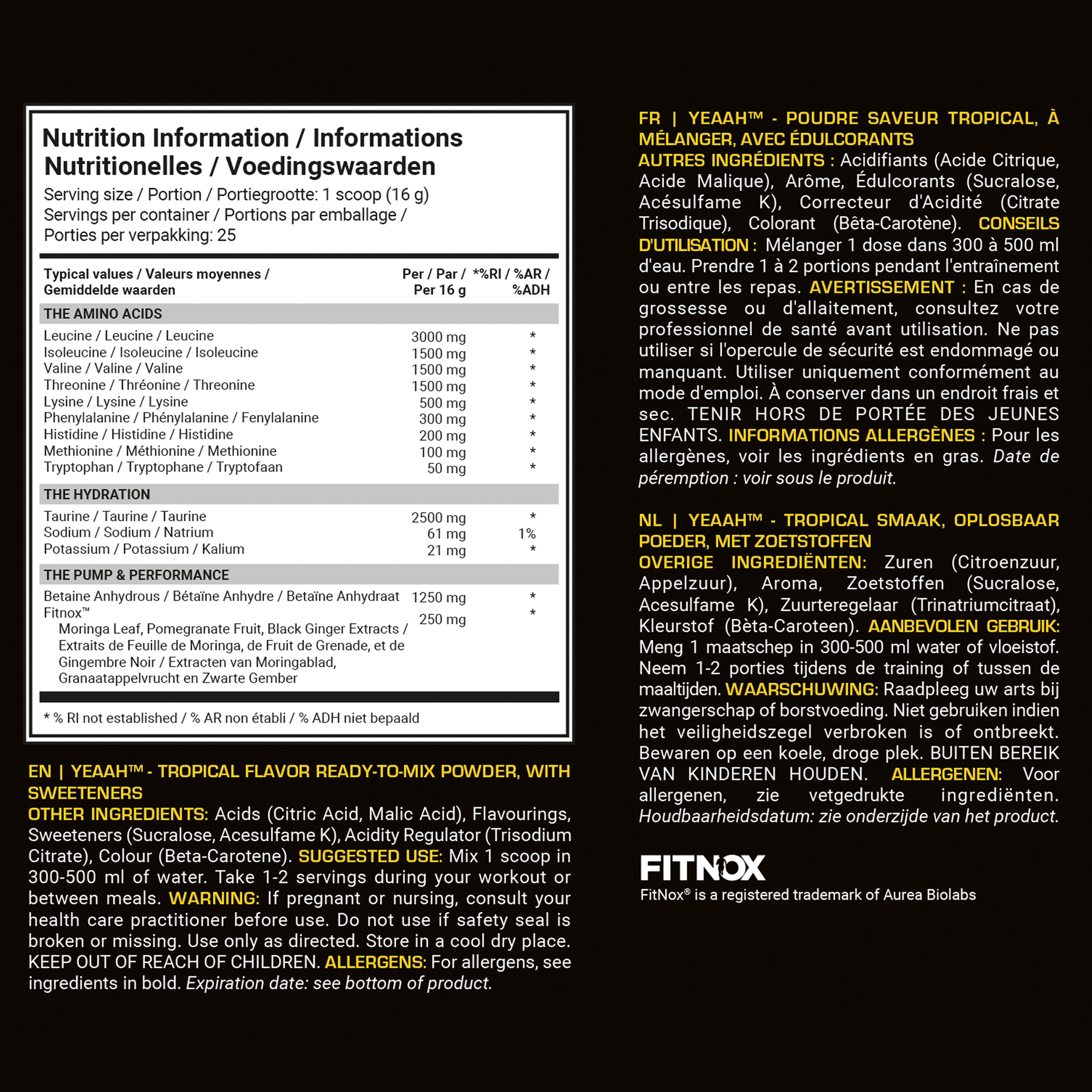 Dedicated Nutrition YEAAH EAA  - 400 g