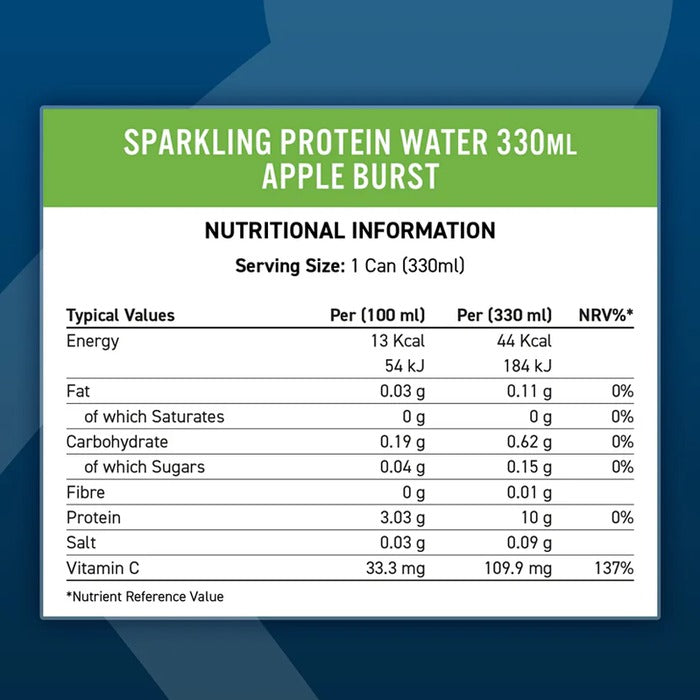 Applied Nutrition Sparkling Protein Water - 12 x 330 ml