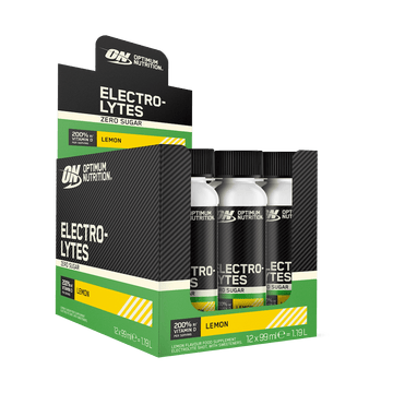 Optimum Nutrition Electrolytes Shots - 12 x 99 ml - Lemon