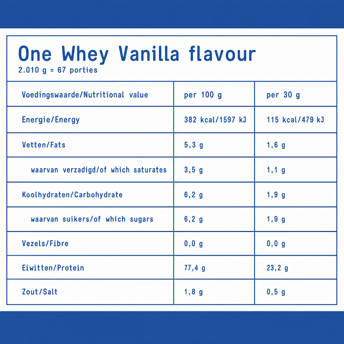 Fit & Co One Whey - 2010 g
