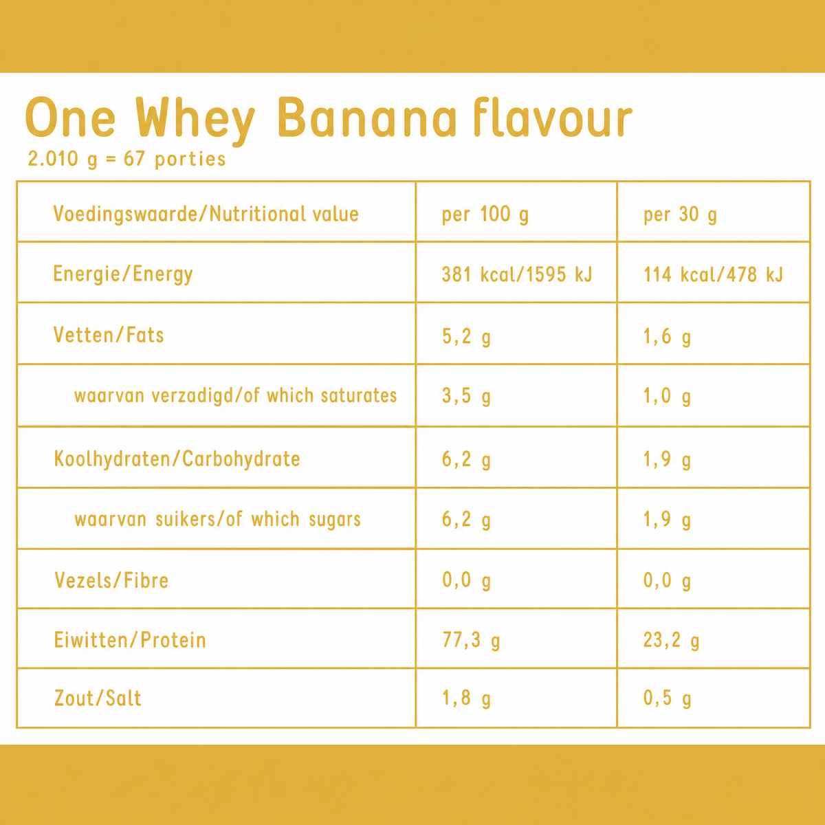 Fit & Co One Whey - 2010 g