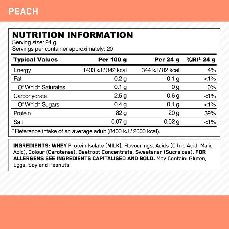 Optimum Nutrition Clear Protein Isolate - 480 g