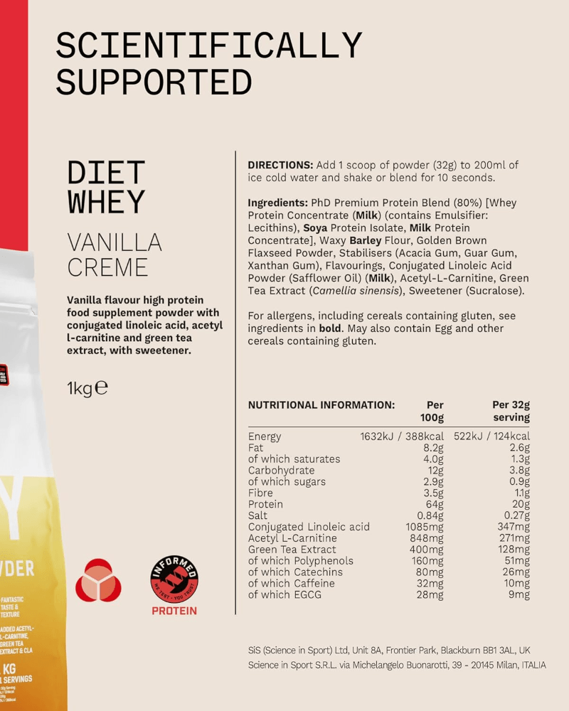 PhD Nutrition Diet Whey - 1000 g