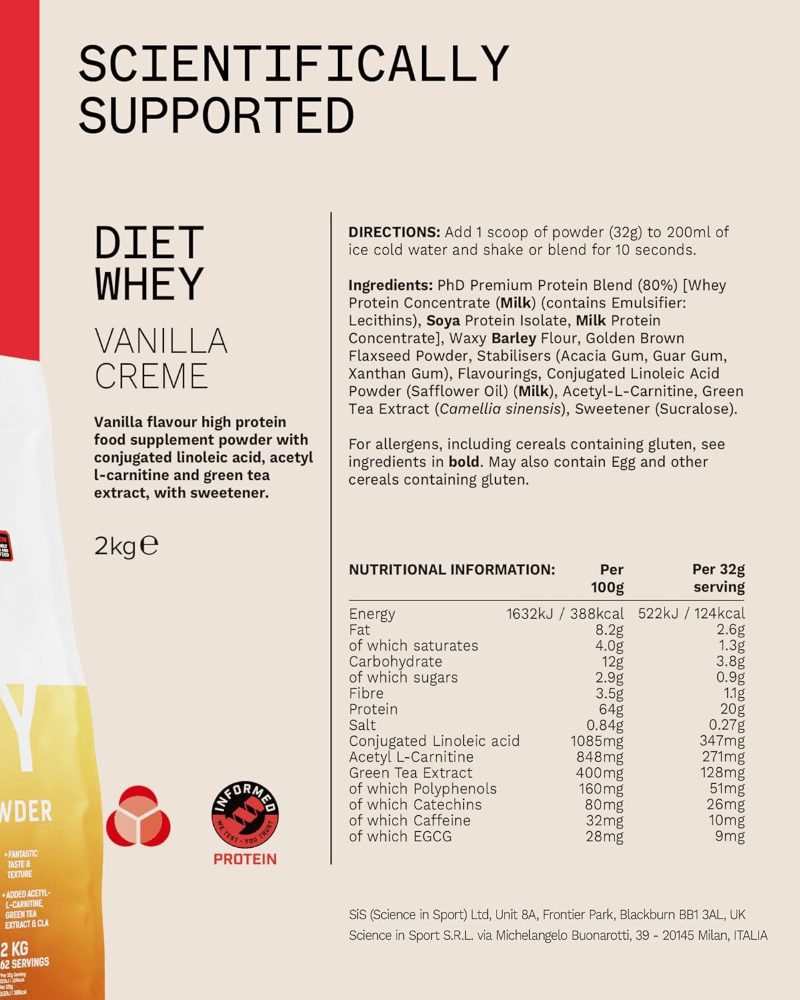 PhD Nutrition Diet Whey - 2000 g