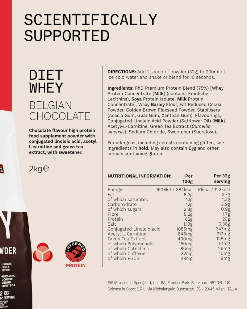 PhD Nutrition Diet Whey - 2000 g