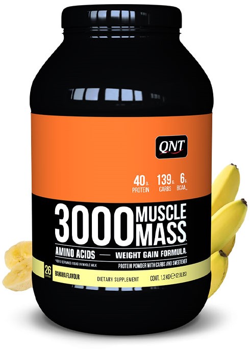 QNT 3000 Muscle Mass - 1,3kg - banana EXP: 11-24 | Prometeus