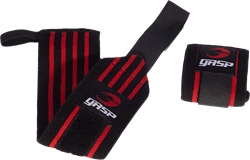 ウエイトトレーニング Gasp Knee wraps, Black/red Knee wraps - GASP